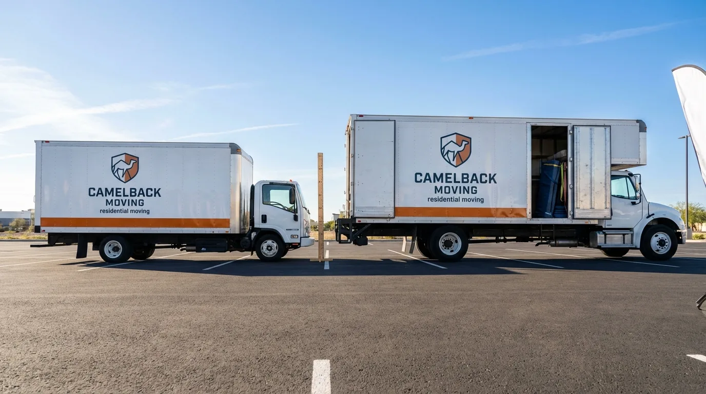 Moving truck size capacity guide in Hannawa Falls